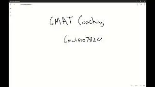 GMAT Coaching Offer