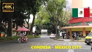 Condesa Mexico City, CDMX | Walking Tour (4K)