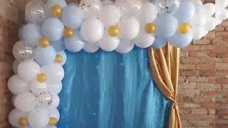 Cómo hacer una impresionante guirnalda de globos (¡Fácil y asequible!) Bautizo