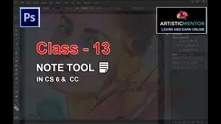 Adobe Photoshop for Beginners | Note Tool  | Class 13 Urdu / Hindi