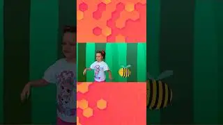 Hickory Dickory Dock - Bee #shorts #kidssong #baby #bee #animals #hickory #nurseryrhymes