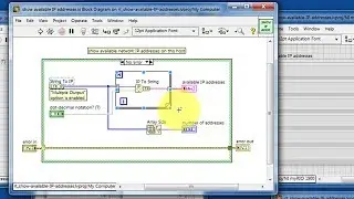 LabVIEW code: Show available IP addresses (walk-through)