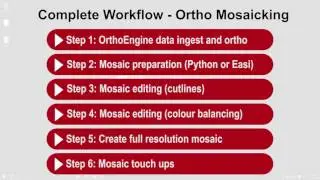 A Complete Ortho Mosaic Workflow for Airphotos | OrthoEngine Data Ingest and Ortho