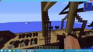 Minecraft reviev Pirates ship Black Prince обзор питарского корабля Черный принц ;)