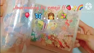 Journaling by emoji challenge!! #journaling #emoji #authentic #sticker #diy #cute