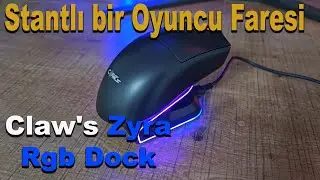 A Gaming Mouse with Stand Claw's Zyra RGB Dock Wireless Gaming Mouse