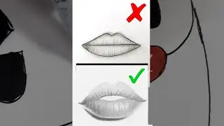 How to draw lips perfectly | Easy!  