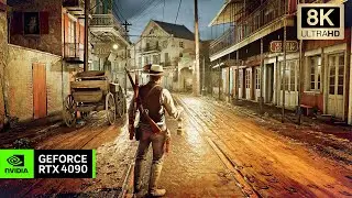 [8K] RDR2 RTX 4090 - RAY TRACING Reshade Ultimate Realism FX - STUNNING Photorealistic Graphics