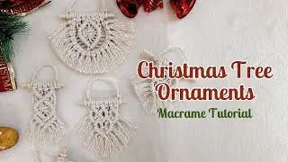 DIY Christmas Tree Ornaments Ideas Macrame Tutorial | Christmas Decorations