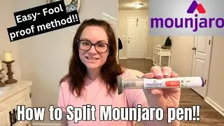 How to split MOUNJARO pen into smaller dosages! (Easy- no waste method!)