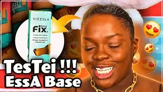 TESTEI a NOVA  BASE da VIZZELA em PELE NEGRA