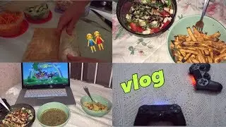 vlog🍠 одни дома с подругой/ много готовки