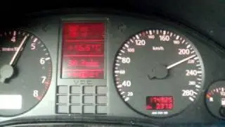 Audi A8 cruising in autobahn