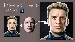 Replace face with 1 click in Adobe Photoshop