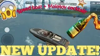 NEW Rules of survival UPDATE! Speed boat, Molotov cocktail! Quick Gameplay... HUGE UPDATE