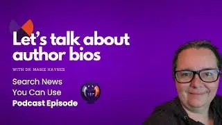 Let's talk about author bios PODCAST EPISODE
