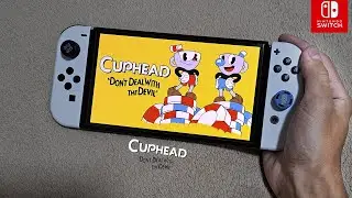 Jogando cuphead no switch oled
