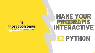 Getting User Input in Python | PERFECT for Beginners #3