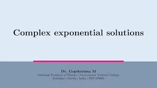 06 Analysis of RLC Circuit Exponential Solutions