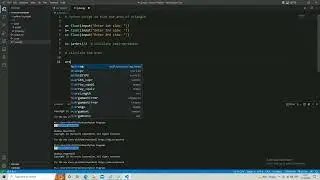 Python Script to Calculate the Area of a Triangle