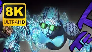 Jolyne Reveals Her Stand In 8K UHD | STONE OCEAN | JoJo's Bizarre Adventure