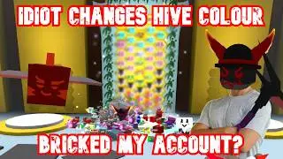 Idiot changes to red hive and BRICKS his account! Bee Swarm Simulator