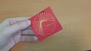 Заполнение окружности в технике изонить
