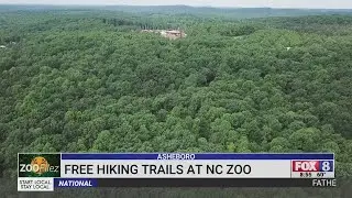 Check out the free hiking trails at the North Carolina Zoo