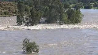 vaal river 13 feb 2021, below the dam wall