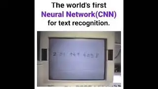 The World's first Neural Network (CNN) for text recognition #Shorts