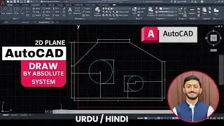 AutoCAD How To Make 2D Plane Design Using Absolute Coordinate System | Complete Method For Beginners