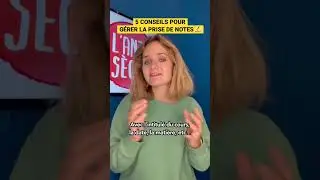 5 CONSEILS pour GÉRER LA PRISE DE NOTES ✍🏻 #shorts #conseils #cours