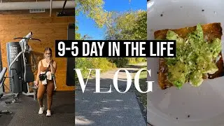 9-5 day in my life vlog | work life balance, cleaning, coffee run