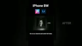How to Edit iPhone Black & White Portrait Photography | Lightroom Mobile Presets Free DNG #shorts