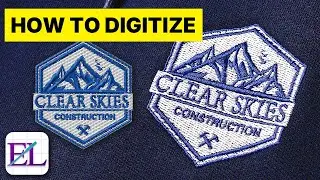 How to Digitize Logos for Machine Embroidery! Embroidery Machine for Beginners