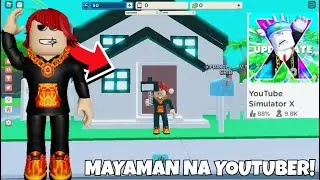 Mayamang Small Youtuber! | Youtuber Simulator X (Roblox Tagalog)