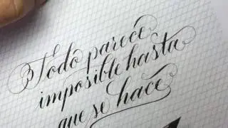 Caligrafia copperplate - calligraphy