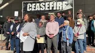 Press Conference, Portland Palestinians and Jews Call for Ceasefire, End Blockade of Gaza, Part 1