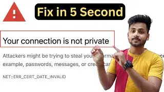 your connection is not private google chrome || your connection is not private