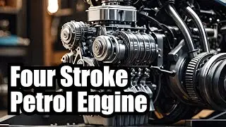 four stroke petrol engine working, four stroke petrol engine in hindi, four stroke petrol engine