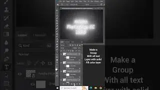 Light Text Effect of in Photoshop shorts|| Light Text Effect|| RGB light text in Photoshop