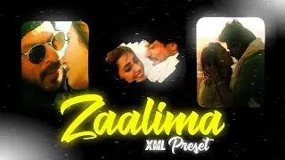 Zaalima Lyrics Paint Brush XML| New Trending Paint Brush Transition Effect Lyrics Reel Video Editing