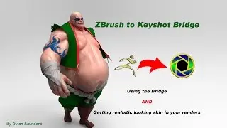 ZBrush To Keyshot Bridge, and Skin Rendering In Keyshot