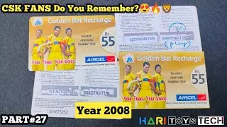 2008 CSK AIRCEL RECHARGE CARD 💫🦁Golden Bat Contest #benstokes #csk #dhoni #90skids My treasure #27