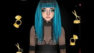 === Stardoll Blue Bangs Realistic Hair Tutorial ===