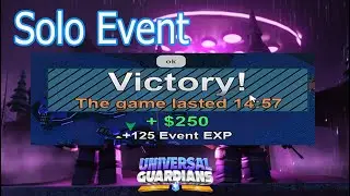 Robotic Cataclysm (INVASION) EVENT (1st try SOLO successful) [Universal Guardians ROBLOX]