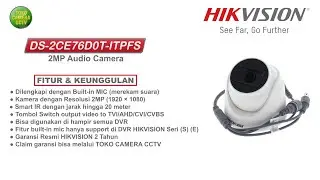 KAMERA CCTV INDOOR HIKVISION 2MP MIC AUDIO DS-2CE76D0T-ITPFS