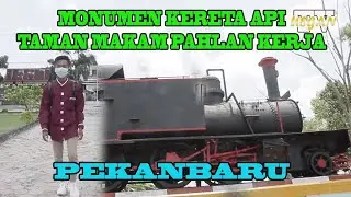 monumen lokomotif kereta api di Pekanbaru | yoga putra