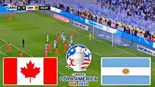 Argentina vs Canada Live Football | Copa America 2024 | Match Live Today | Full Match pes 21