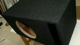 Обшивка короба для сабвуфера 12". (Timelapse)